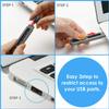 Elecom ESL-USB1K Security Lock for ESL-USB Stopper, Set of 12 view 3