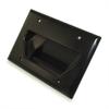 DATA COMM Electronics 45-0003-BK 3-Gang Recessed Low Voltage Wall Plate Cable Pass Through, Conceals AV Cord, Wall-Mounted TVs & Audio Devices, Non-Breakable ABS, ETL Listed, Black view 1