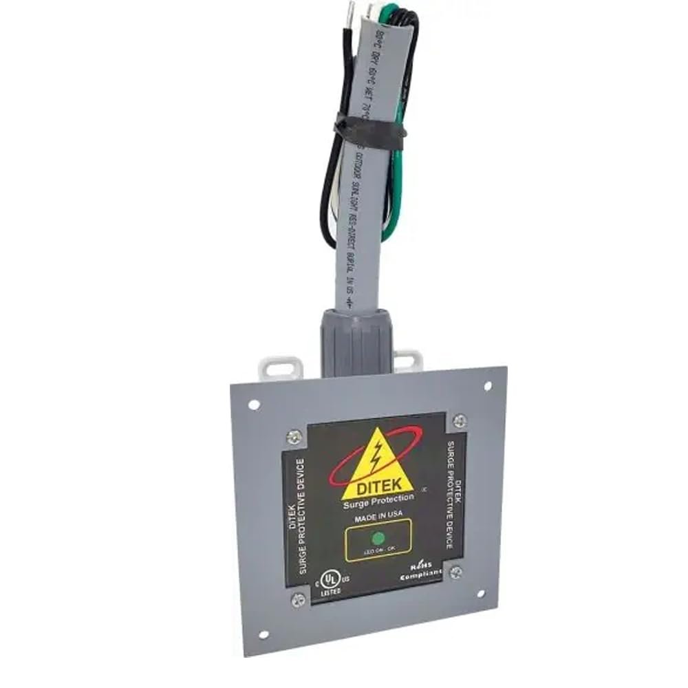 DITEK DTK-120/240HD2FM 120/240V Suppressor - 125KA To tal, 50KA/Phase - Flush Mount