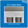 ICC 12-Port Keystone Wall Plate (1 Pack), UL Listed, Durable ABS Plastic, 2-Gang Wall Plate for RJ45 Modular Jack and Inserts, Almond view 2