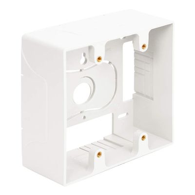 ICC 2-Gang Surface Mount Back Box, Raceway Compatible, White, 1-Pack