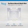 ICC 2-Gang Surface Mount Back Box, Raceway Compatible, White, 1-Pack view 2