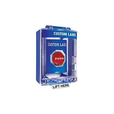 Safety Technology INC. SS2488 BLU Push BTN 6605 COV PNEU BTN FIRE Alarm Sound SF-SS2488 UPC 66295024
