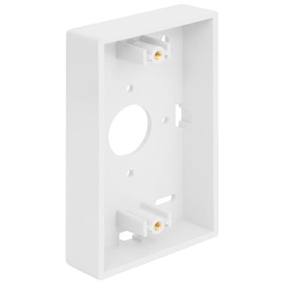 ICC Low Profile Surface Mount Back Box, 1-Gang, White, 1-Pack