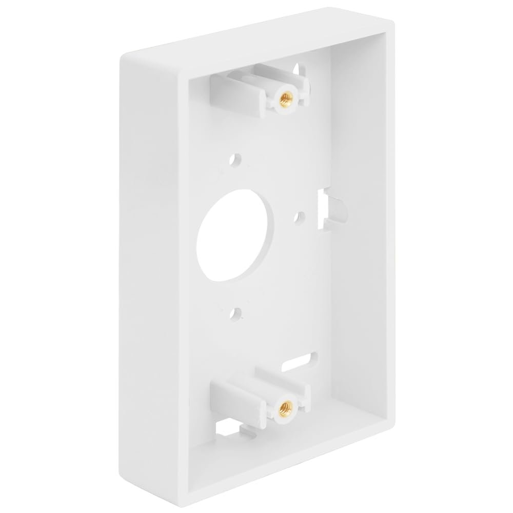 ICC Low Profile Surface Mount Back Box, 1-Gang, White, 1-Pack