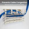 ICC 110 Cable Management Block Without Feet, Cable Organizer for 110 Wiring Blocks, Maintains Bend Radius, UL 1863, TAA Compliant view 3
