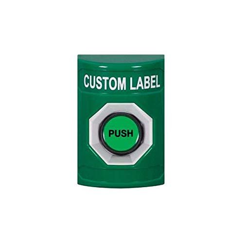 Safety Technology INC. SS2107 BK/LIT MOM BTN Green NO/CVR FIRE Alarm CCTV