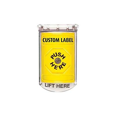 Saftey Technology SS2210 yellow button cvr w/psh&ky