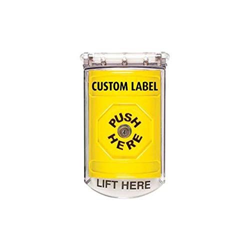 Saftey Technology SS2210 yellow button cvr w/psh&ky