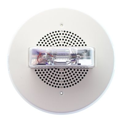 Wheelock - E90-24MCC-FW - Round, Ceiling Mount Speaker/Strobe, White, 15/30/75/95 cd, 25/70 vrms