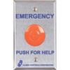Alarm Controls PBL1 Large 1" RED MUSHRM BTN Mounted view 1
