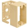 ICC 1-Gang Surface Mount Junction Box, Raceway Compatible, Ivory, 1-Pack view 1