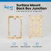 ICC 1-Gang Surface Mount Junction Box, Raceway Compatible, Ivory, 1-Pack view 2