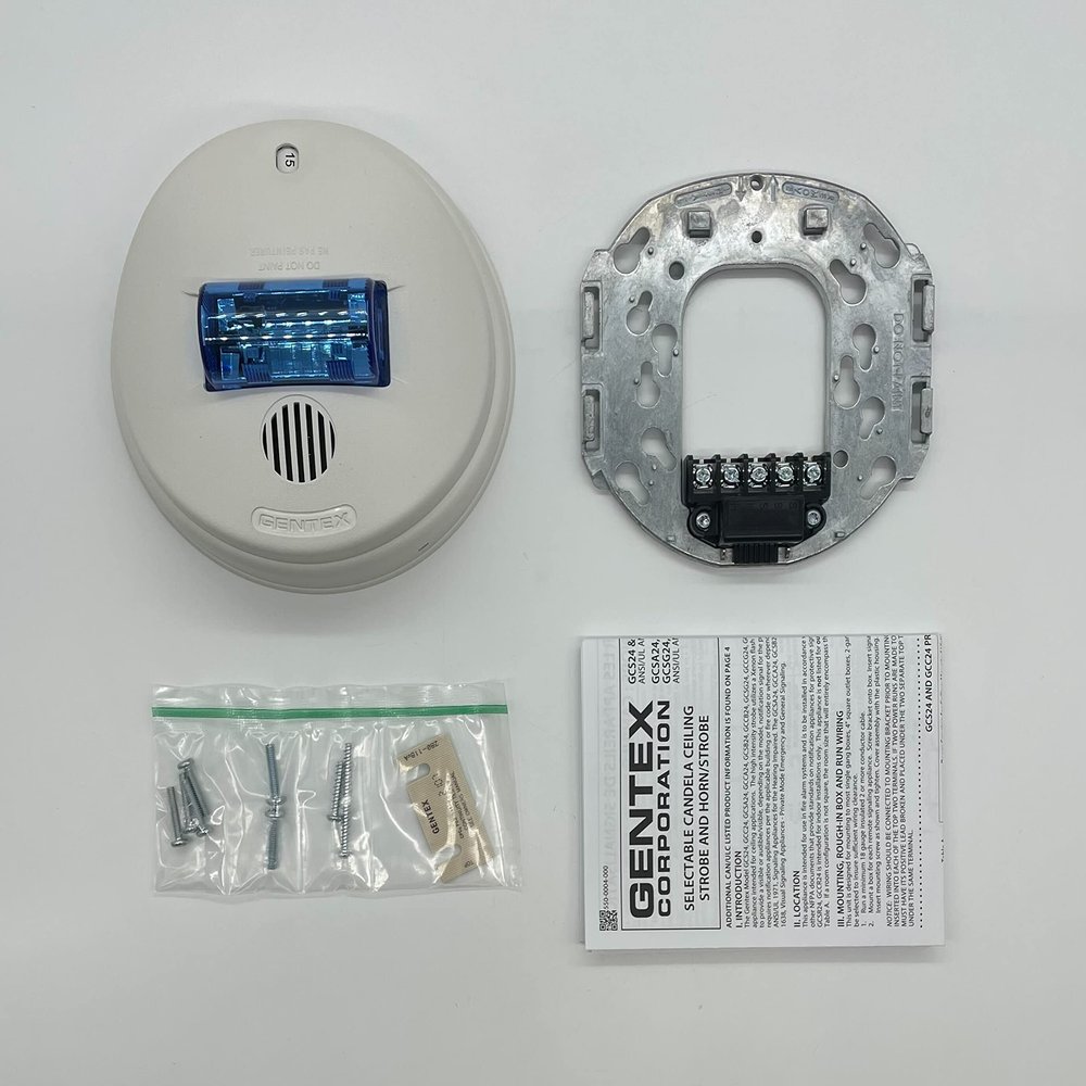 Gentex GCCB24PCW Ceiling Mount Horn/Strobe (Blue)