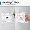 ICC Surface Mount Back Box Junction, Double Gang, Raceway Compatible for Voice, Data, CATV, Fiber, Audio, and Video, Ivory view 4