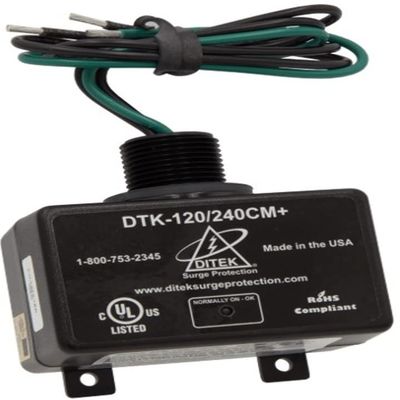 DITEK DTK-120/240CM+ Surge ARRESTOR, Parallel Protector, Multi-Purpose, NEMA 4X, UL1449 Listed, SPD, Type 1, 2W(+G), 120/240VAC