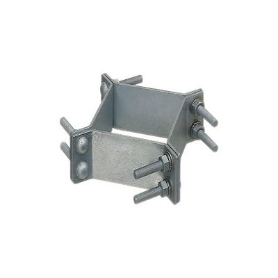 Mass Pro Denko CM120 Mast Connection Fittings, Compatible Mast Diameter: 3.4-4.9 inches (87-125 mm), Hot Dipped Galvanized
