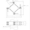Mass Pro Denko CM120 Mast Connection Fittings, Compatible Mast Diameter: 3.4-4.9 inches (87-125 mm), Hot Dipped Galvanized view 3