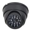 VideoSecu Dome Surveillance Security Dummy Imitation Camera Fake Security Camera Simulated Infrared IR LED Fake Camera with Blinking Light CCTV Surveillance, Security Warning Sticker AA3 view 2