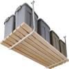 HyLoft 33 in. x 34 in. Adjustable Garage Ceiling Mount Storage Rack Kit, Garage Overhead Storage Bracket, 80842-10, White view 1