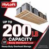 HyLoft 33 in. x 34 in. Adjustable Garage Ceiling Mount Storage Rack Kit, Garage Overhead Storage Bracket, 80842-10, White view 3