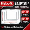 HyLoft 33 in. x 34 in. Adjustable Garage Ceiling Mount Storage Rack Kit, Garage Overhead Storage Bracket, 80842-10, White view 4