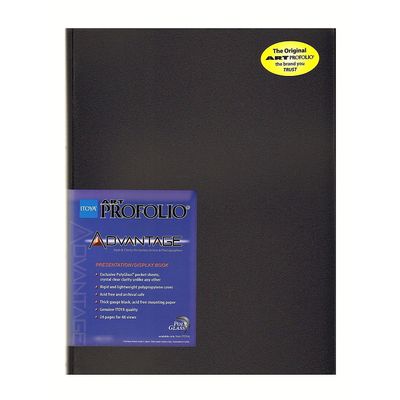 ProFolio by Itoya, Art Profolio Advantage, 24 Sheets Presentation Book - Portrait, 9 x 12 Inches