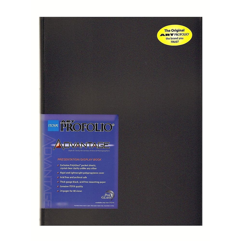 ProFolio by Itoya, Art Profolio Advantage, 24 Sheets Presentation Book - Portrait, 9 x 12 Inches