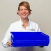 Akro-Mils 30255 AkroBins Plastic Storage Bins, 11"x16"x5", Yellow, 6-Pack view 2