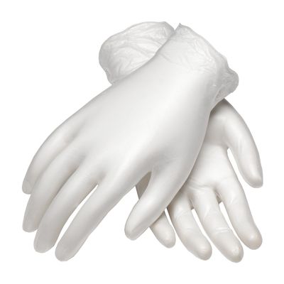 Ambi-Dex 64-V2000/M Disposable Vinyl, Ind. Grade, Clear, Powdered, 4 Mil White M