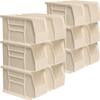 Akro-Mils 30230 AkroBins Plastic Hanging Stackable Storage Organizer Bin, 11-Inch x 5-Inch x 5-Inch, Stone, 12-Pack view 1