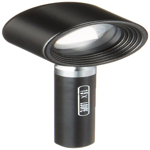 Shinwa Sokutei 75564 Loupe R-1 High Magnification with Handle, 15x, 0.7 inches (18 mm)