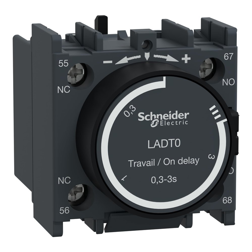 SCHNEIDER ELECTRIC LADT0 model Name 0.10 Sec. To 3.00 Sec. On Delay Iec Timer Module