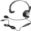 Andrea Communications NC-181VM USB On-Ear Monaural Computer Headset with Noise-canceling Microphone, in-line Volume/Mute Controls, and Built-in External Sound Card and USB Plug, Black, Grey, Silver view 1
