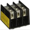 Eaton Bussmann Series 16220-3 Power Distribution Block, 600 Vac, 600 Vdc, 175 A, Three-Pole, SCCR: 10 kAIC, Black, Molded Thermoplastic view 1