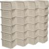 Akro-Mils 30220 AkroBins Plastic Hanging Stackable Storage Organizer Bin, 7-Inch x 4-Inch x 3-Inch, Stone, 24-Pack view 1