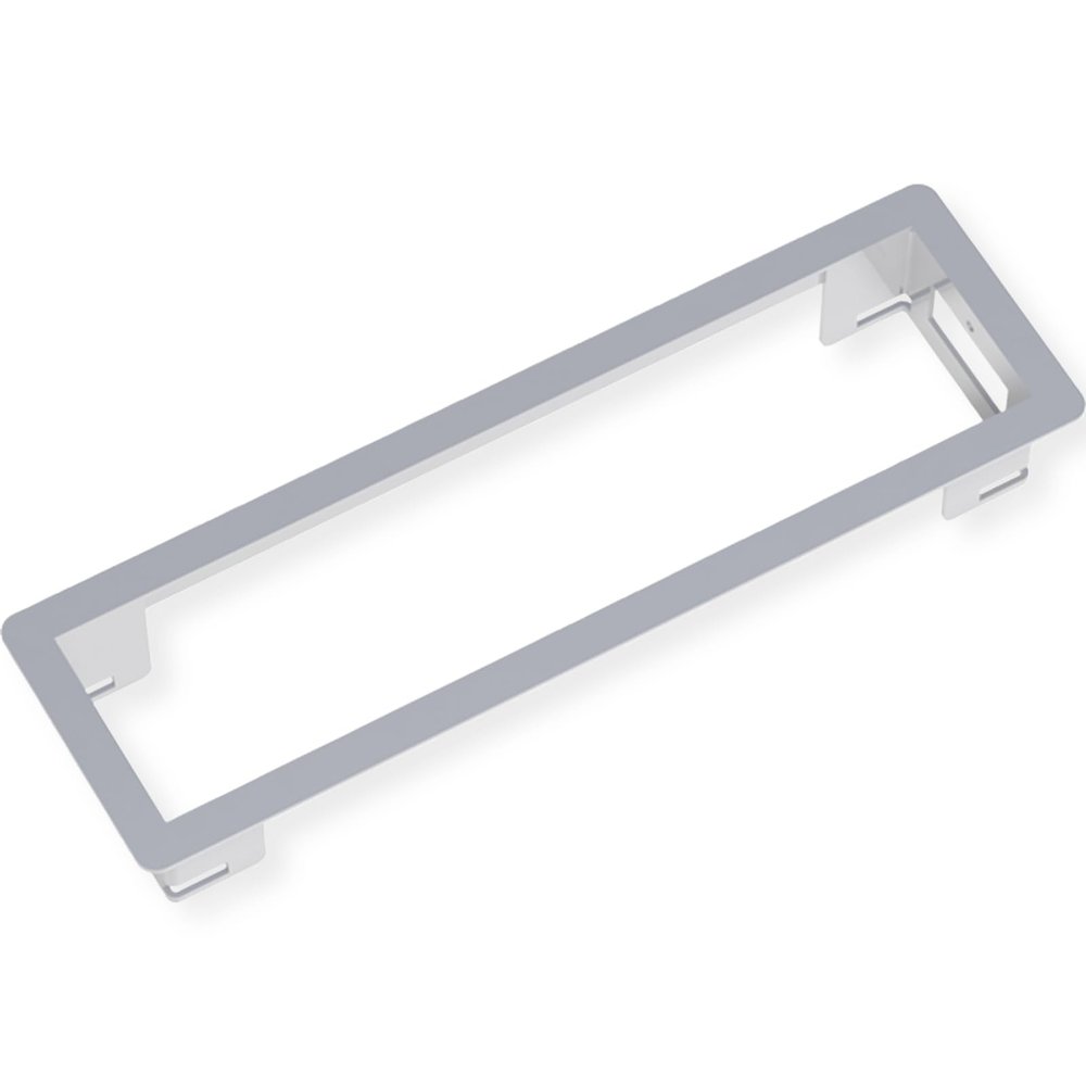 Bachmann Power Frame - Built in Frame Stainless Steel, Short, 3-Way, 317.001 (Stainless Steel, Short, 3-Way for Installation in Countertops, Housing Stainless & Visible Side Polished)