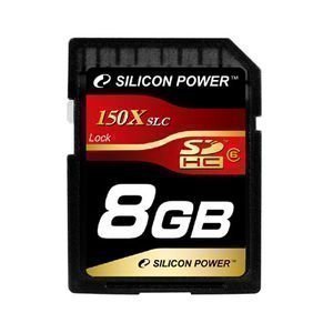 Silicone Power SPJ150SDH-8G 150X SDHC Memory Card, 8GB (Class 6), Japanese Packaging