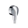 hansgrohe Fixfit E Hose Connector with Backflow Preventer Chrome view 1