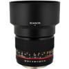 Rokinon 85M-C 85mm F1.4 Aspherical Fixed Lens for Canon (Black) view 1