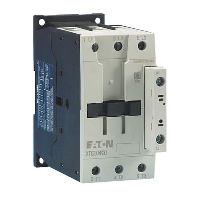 Eaton XTCE040D00B IEC Magnetic Contactor,240VAC,40A,3P