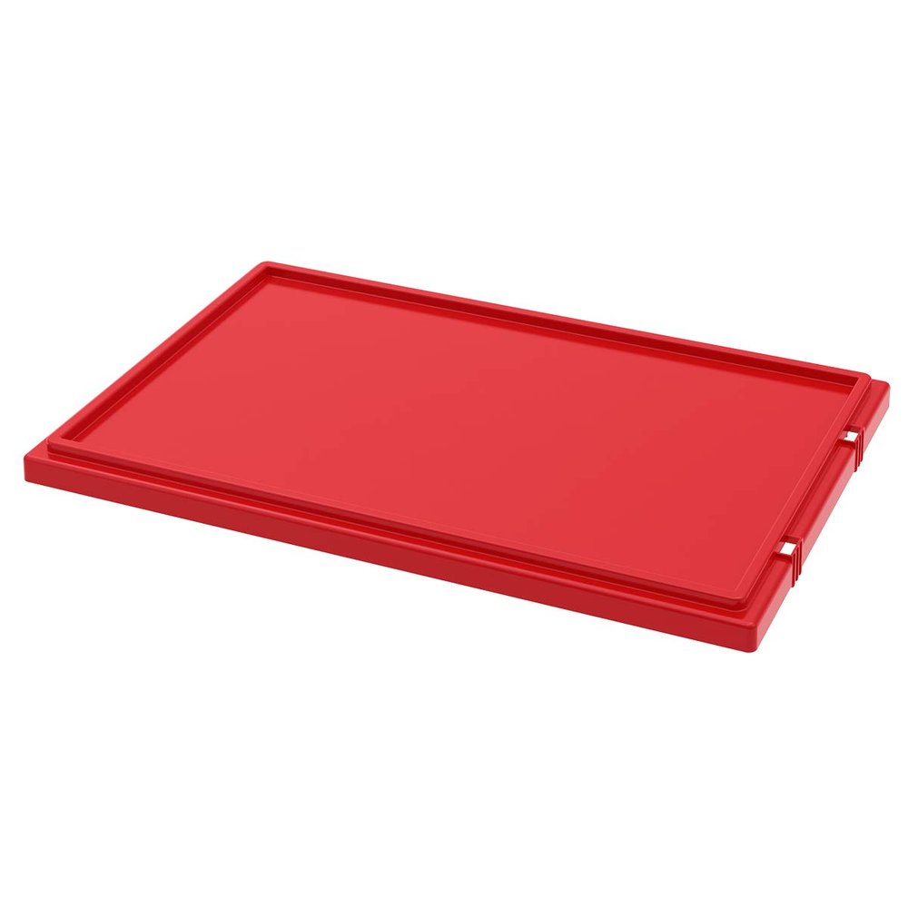 Akro-Mils 35301 Lid for 35300 Plastic Nest and Stack Storage Tote, Red, (3-Pack)