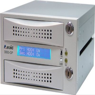 Accordance ARAID3000GP-A/P-W 2bays SATA to SATA LCD Internal Mirror Unit Plastic Tray White