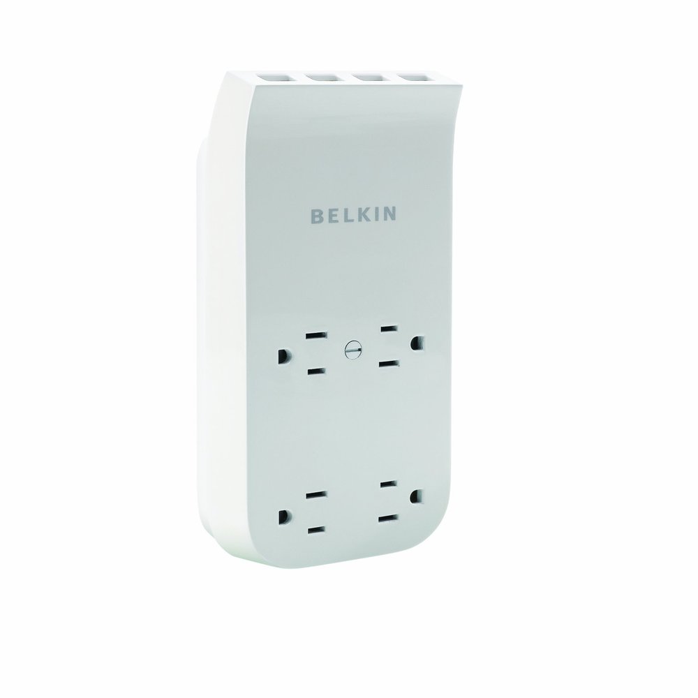 Home Power Central 4-AC/1A Outlet 4 USB Port