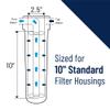 Pentair Pentek WS-10, 10" Water Softener Cartridge, 10" x 2.5" view 3