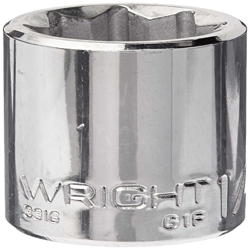 Wright Tool 3316 3/8" Drive Special 8 Point Standard Socket, 1/2"