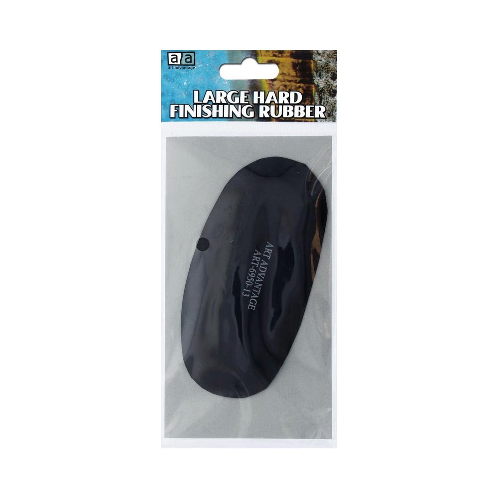 Art Advantage Finishing Rubber Large 4.25" Hard Rubber Tool for Shaping, Smoothing, and Refining Clay, Pottery, Ceramics, and Sculpting Projects