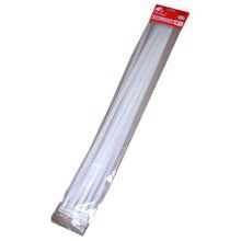 12 Piece 20-3/8" x 9mm Cable Tie White