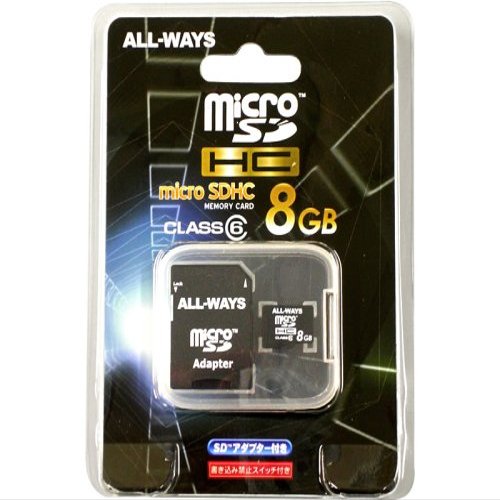 All  WAYS MicroSD/SDHC Card GB Capacity GB Speed Class 6 (SD 2.0 Compliant) SD Card Adapter with microhc8  AW