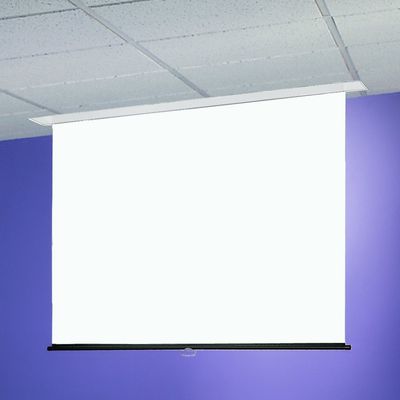 Draper Inc Access/Series M with autoreturn Manual Ceilingscreen 70X70IN